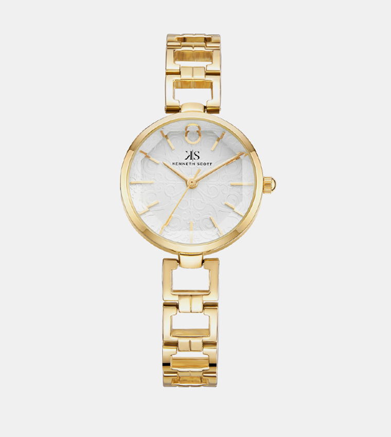 White Dial Analog Watch