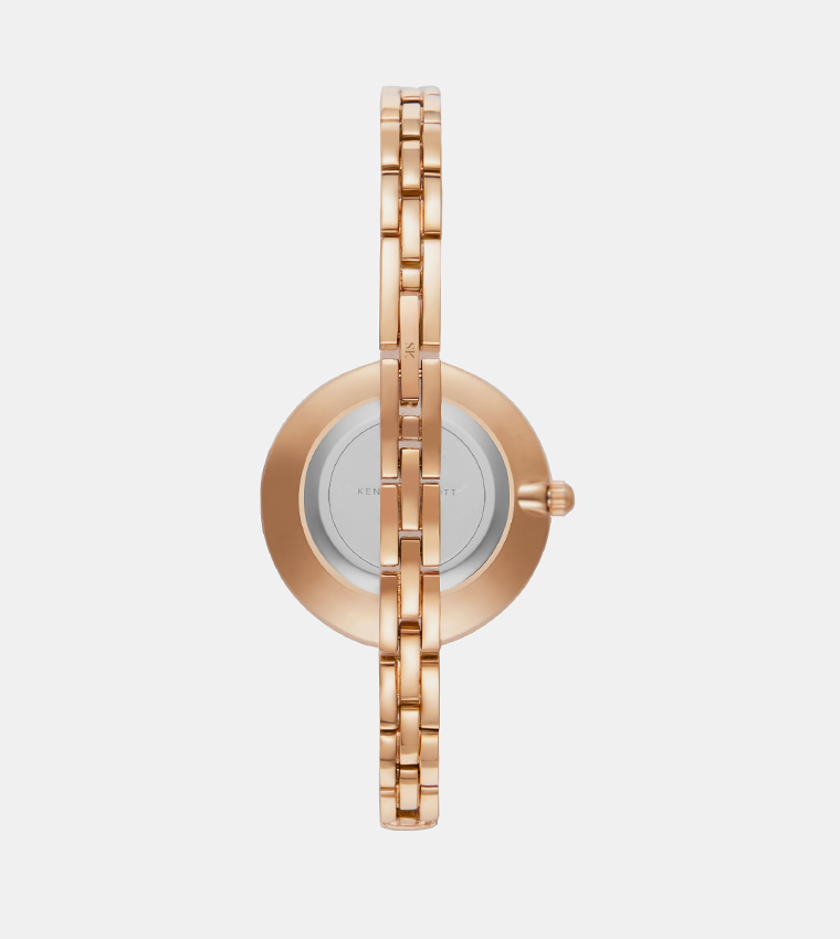 Embellished Silver Dial Analog Watch