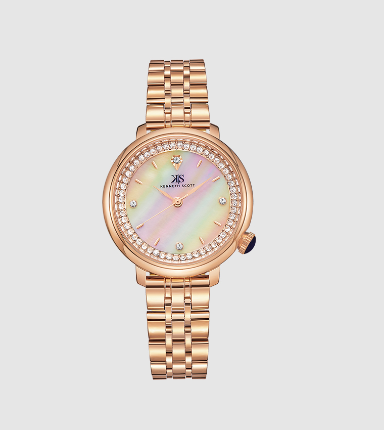 MOP Dial Analog Watch