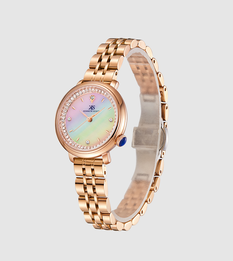 MOP Dial Analog Watch