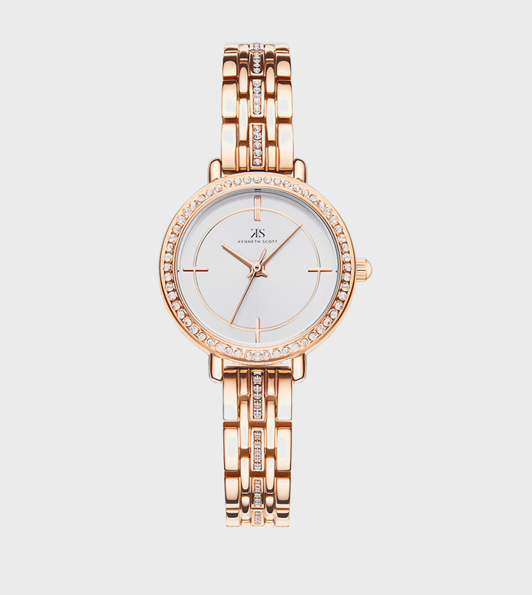 White Dial Analog Watch