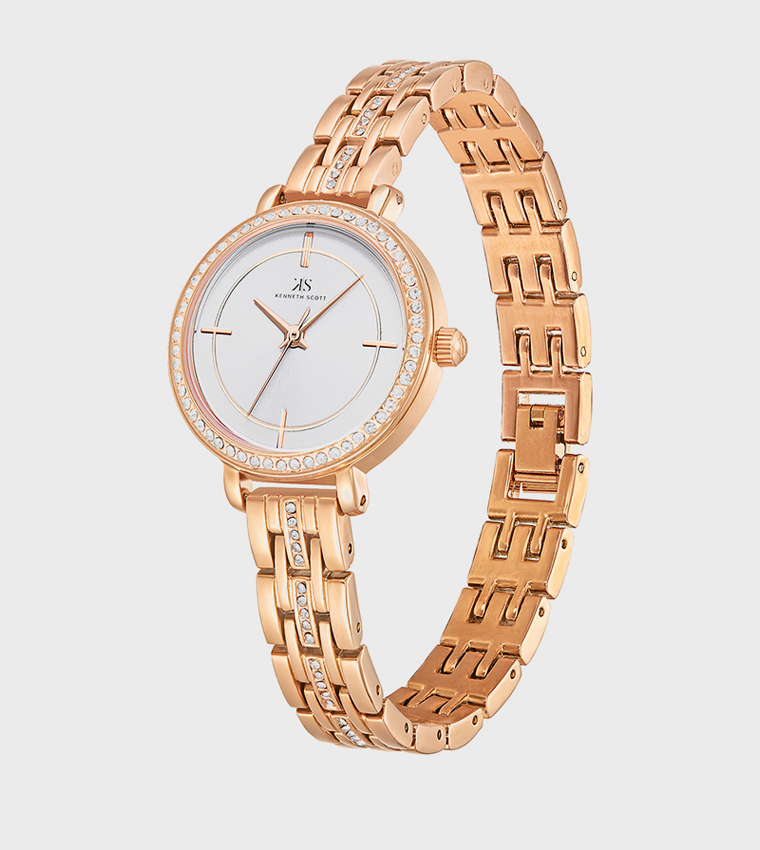 White Dial Analog Watch