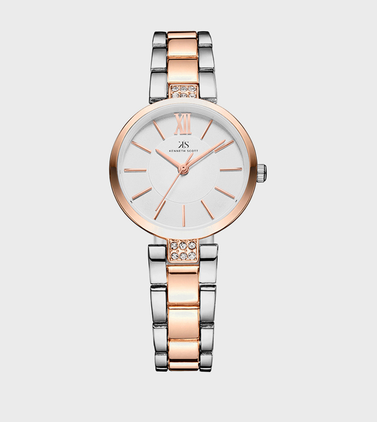 White Dial Analog Watch