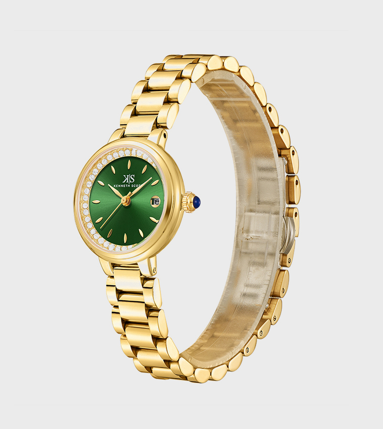 PE25 Movement Stone Studded Analog Watch