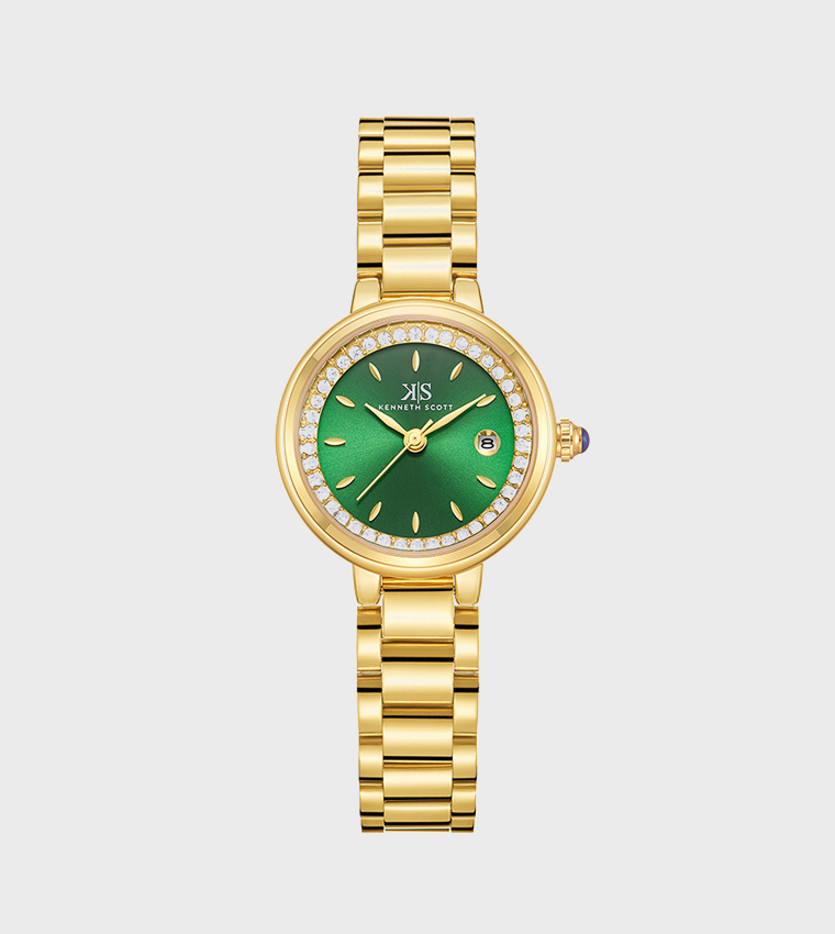 PE25 Movement Stone Studded Analog Watch