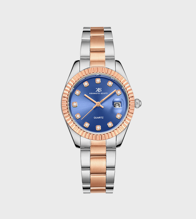 SL28 Movement Stone Studded Analog Watch