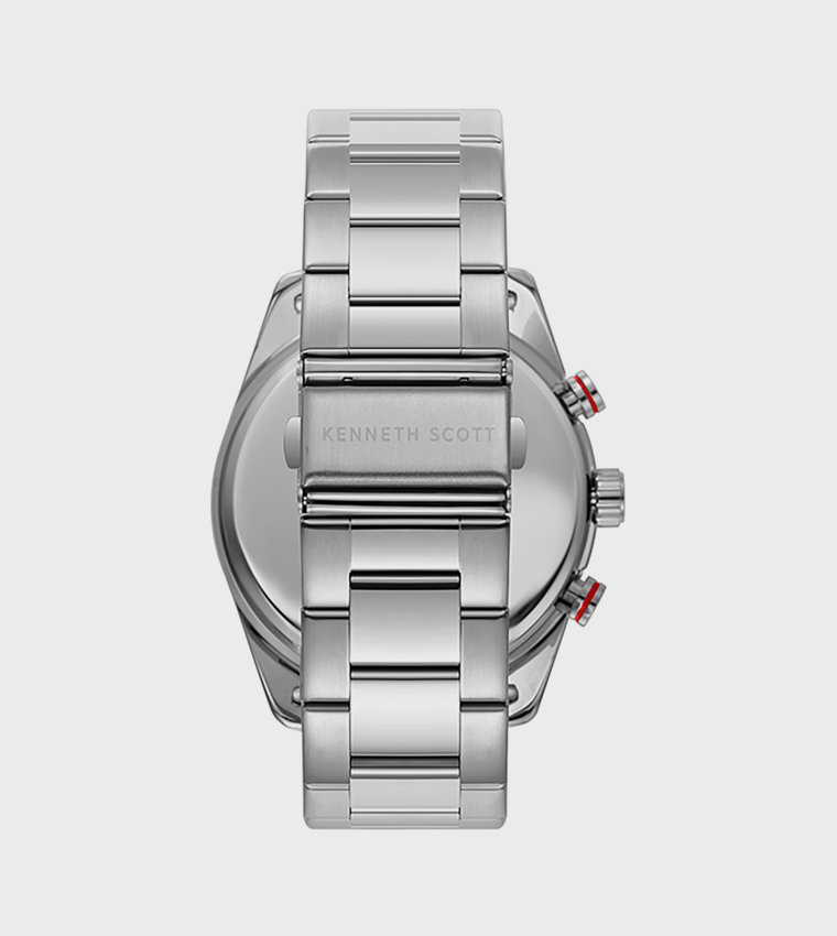 Green Dial Stainless Steel Strap Analog Watch