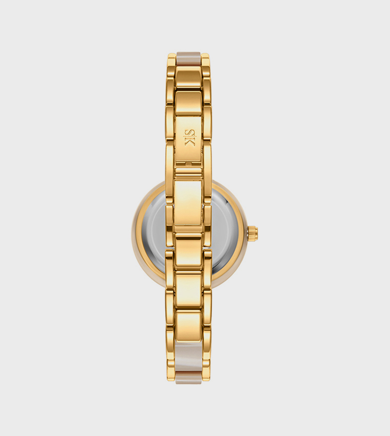 Ivory Dial Analog Watch