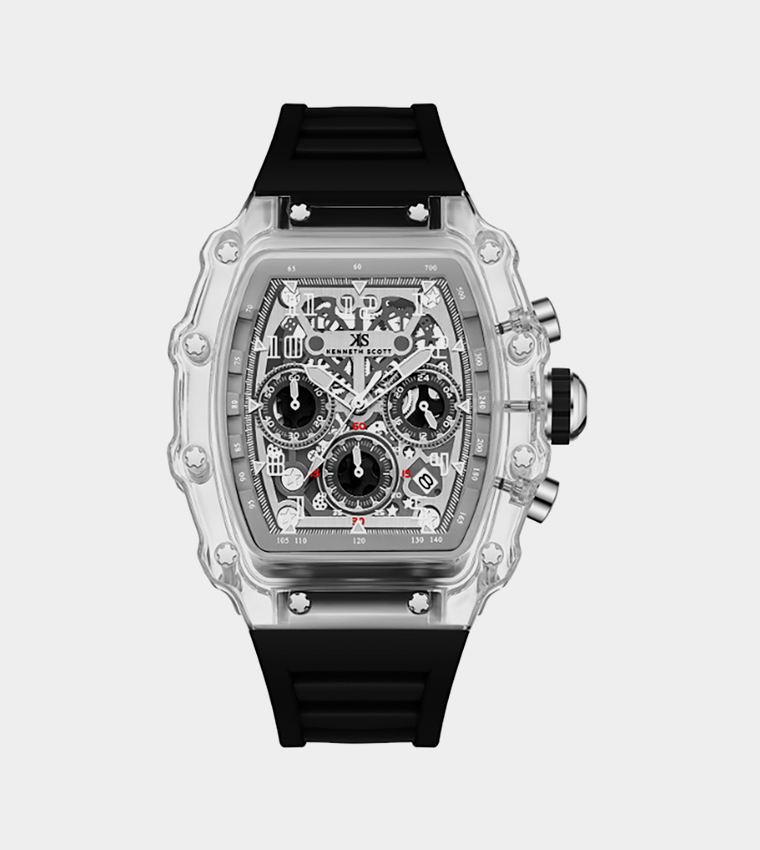 Silicon Strap Multifunction Watch