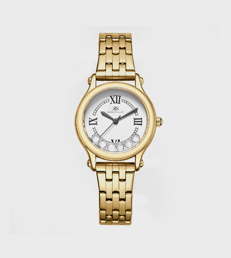 White Dial Analog Watch