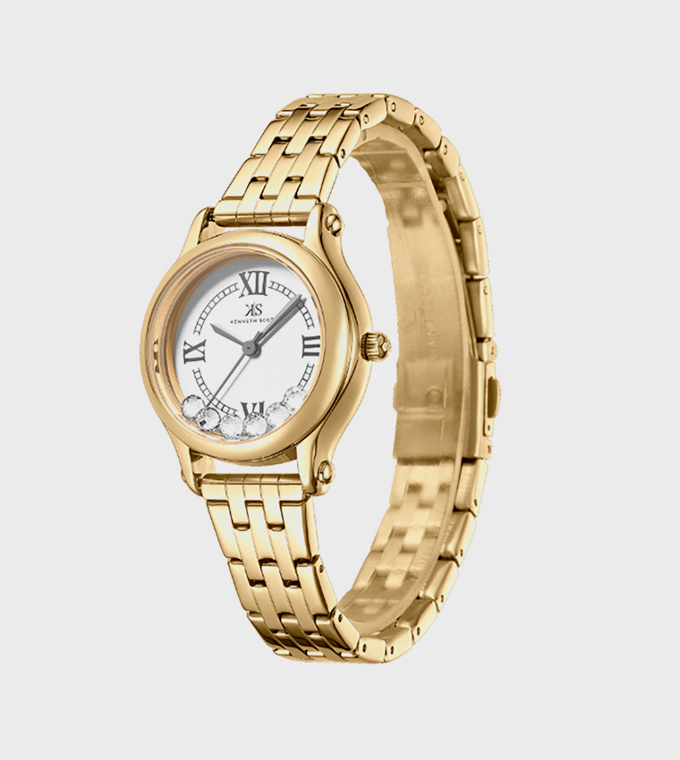 White Dial Analog Watch