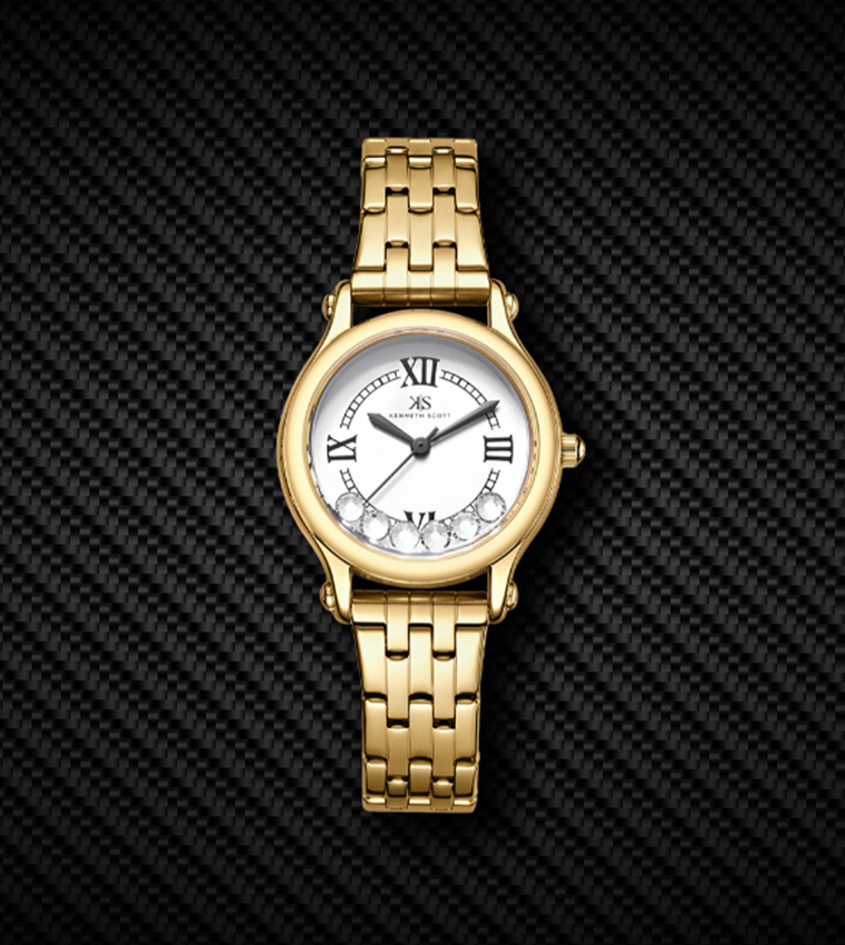 White Dial Analog Watch