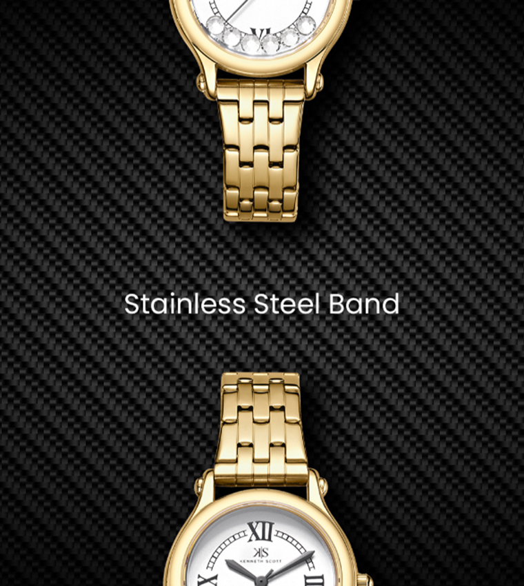 White Dial Analog Watch