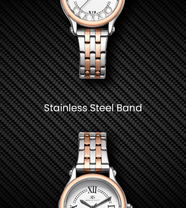 White Dial Analog Watch