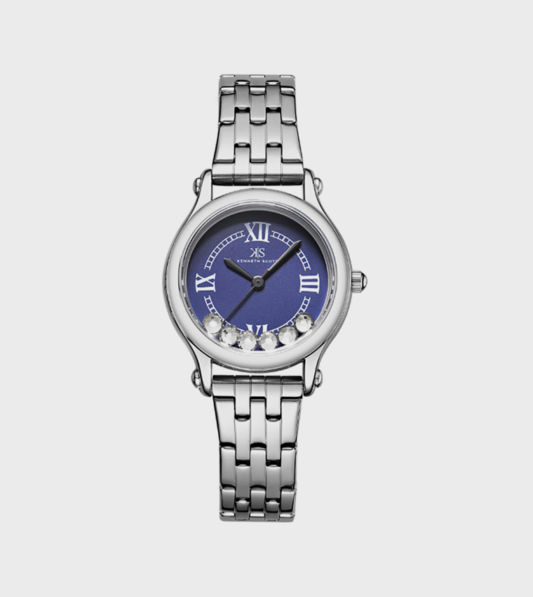 Blue Dial Analog Watch