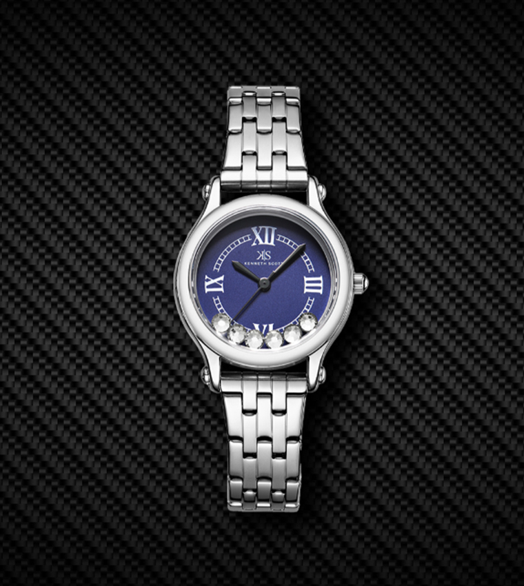 Blue Dial Analog Watch