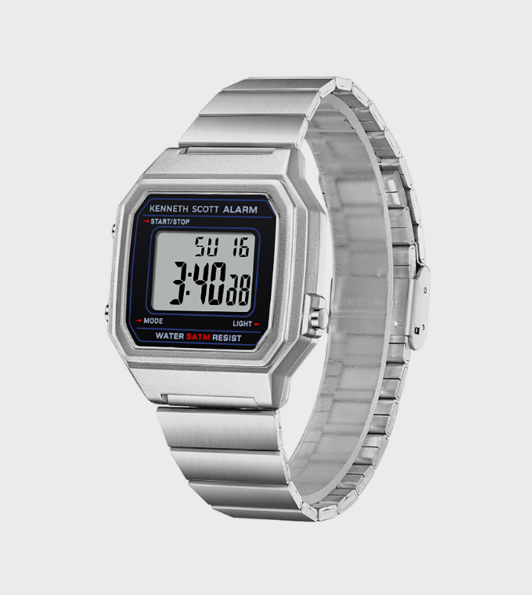 Black Dial Digital Watch