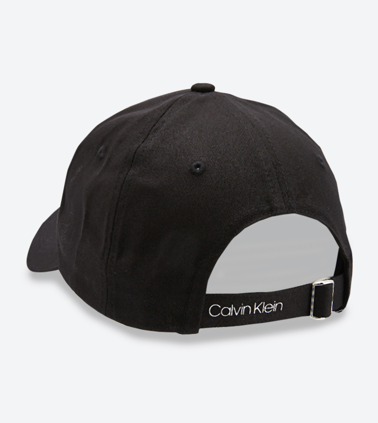 Buy Calvin Klein Adjustable Back Strap Calvin Baseball Cap Black In ...