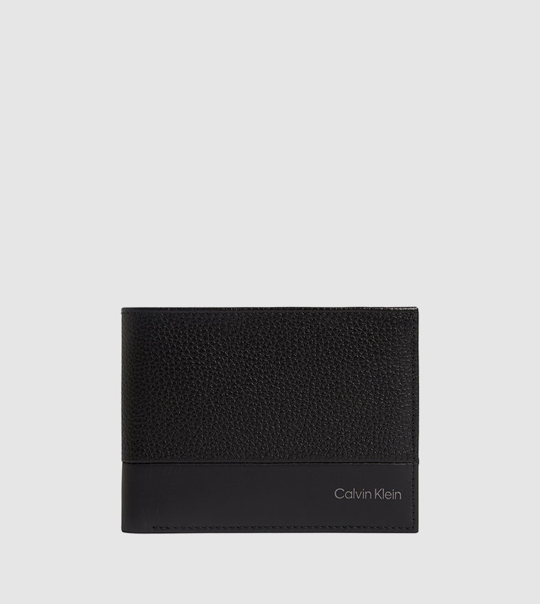 Buy Calvin Klein Subtle Mix Bi Fold Wallet In Black