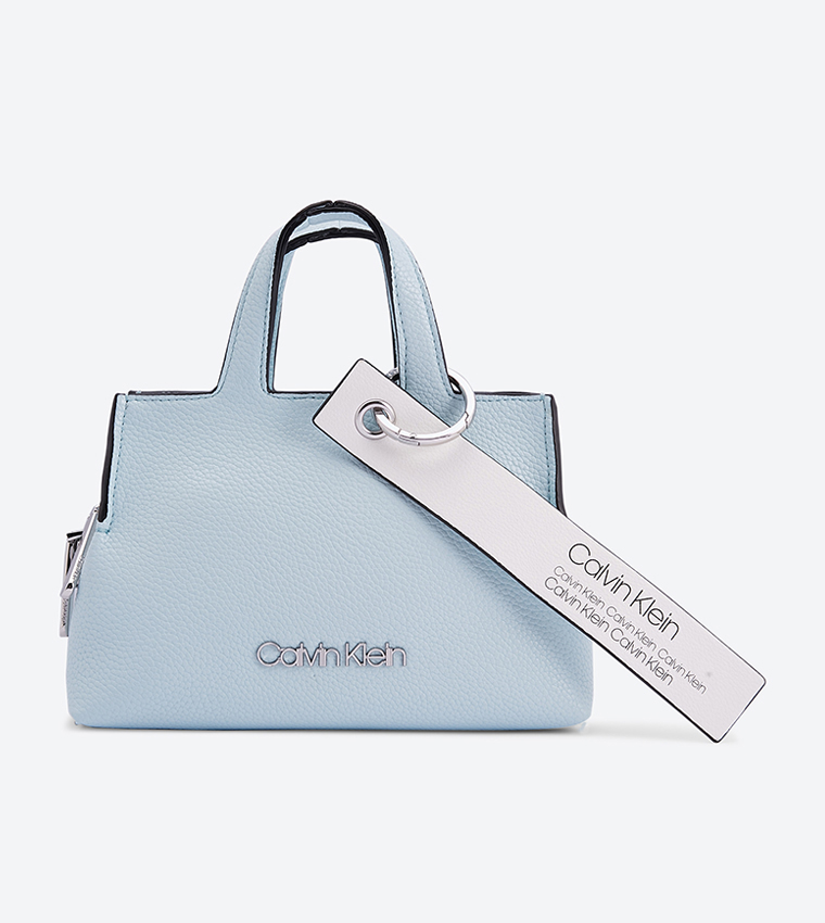 Calvin klein blue sales tote bag