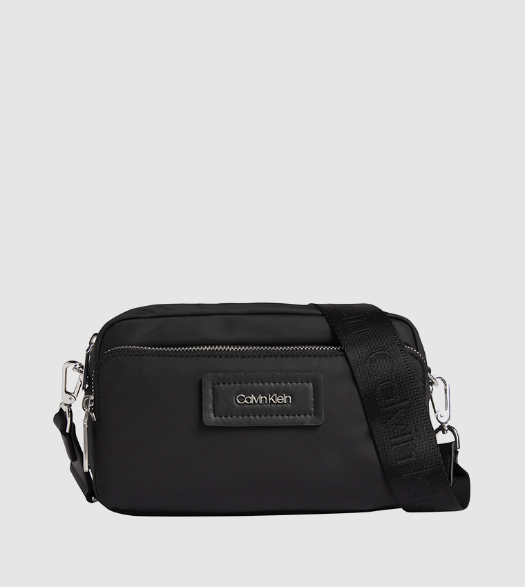 Buy Calvin Klein Zippered Camera Crossbody Bag In Black | 6thStreet Bahrain