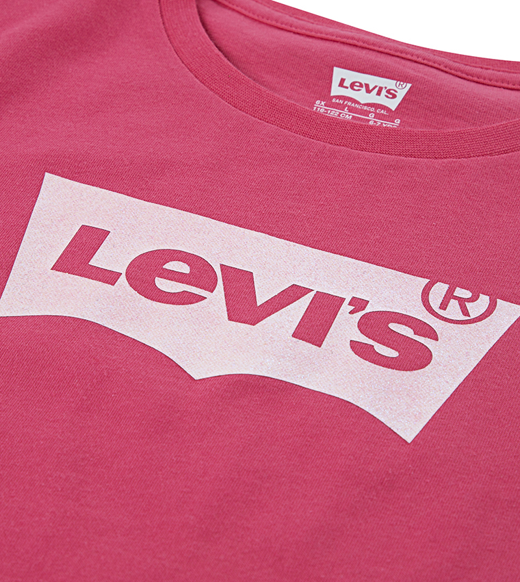 Batwing Logo Printed Crew Neck T-Shirt