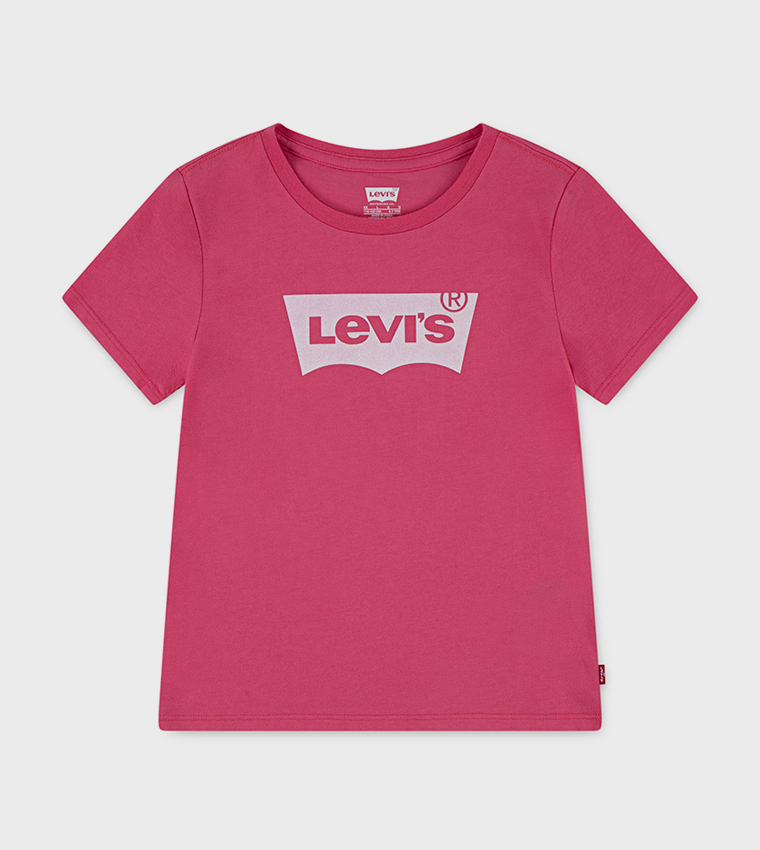 Batwing Logo Printed Crew Neck T-Shirt