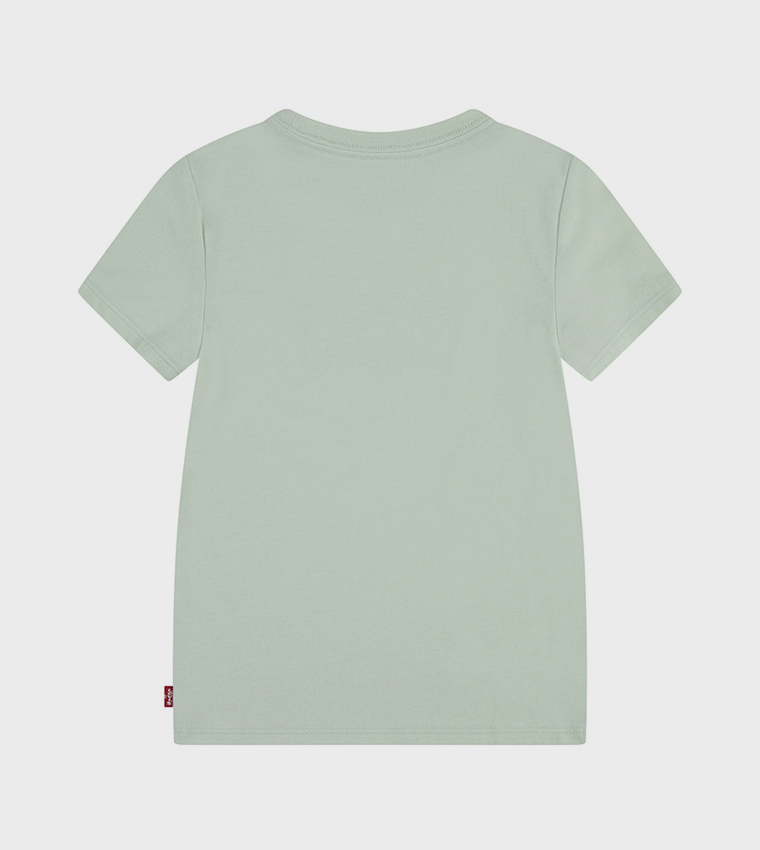 Batwing Logo Printed Crew Neck T-Shirt