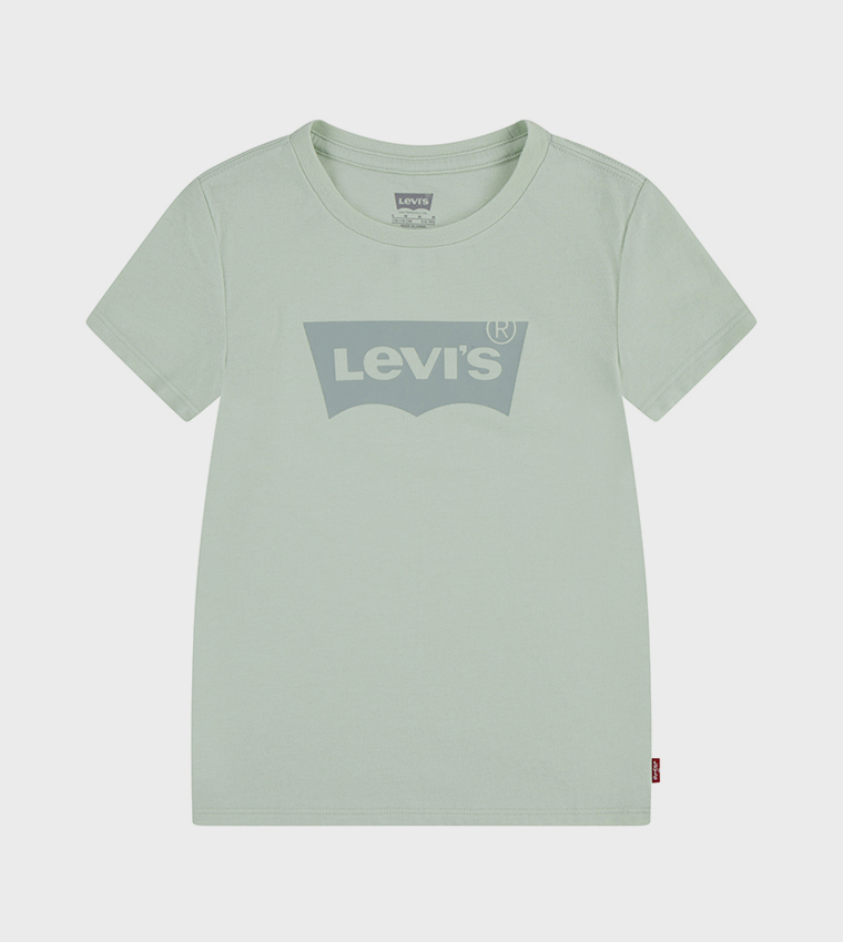 Batwing Logo Printed Crew Neck T-Shirt