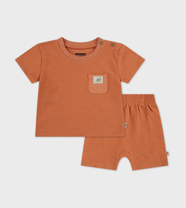 طقم ملابس بأكمام قصيرة 