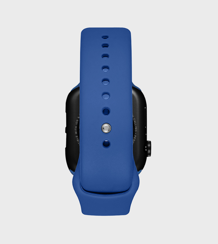 Square Dial Silicone Strap Smart Watch