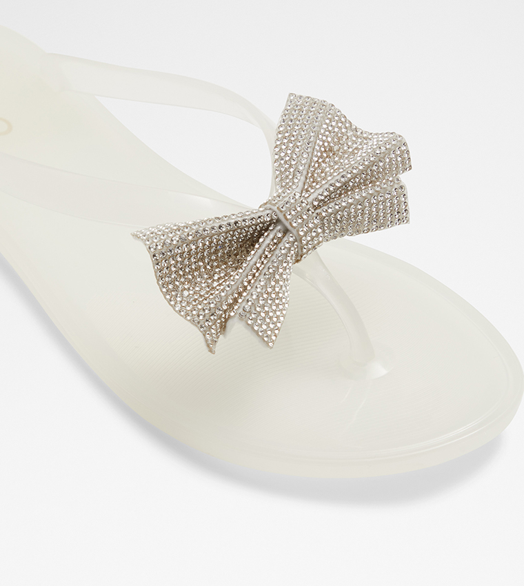 Aldo bow hot sale slides