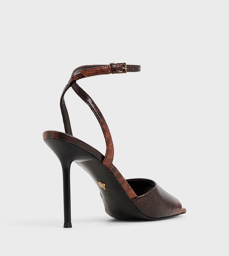 KAIASIEN Ankle Strap Stiletto Heel Sandals
