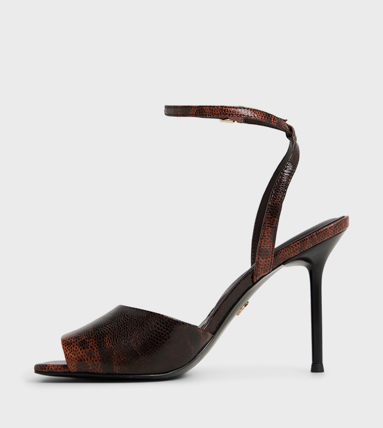 KAIASIEN Ankle Strap Stiletto Heel Sandals