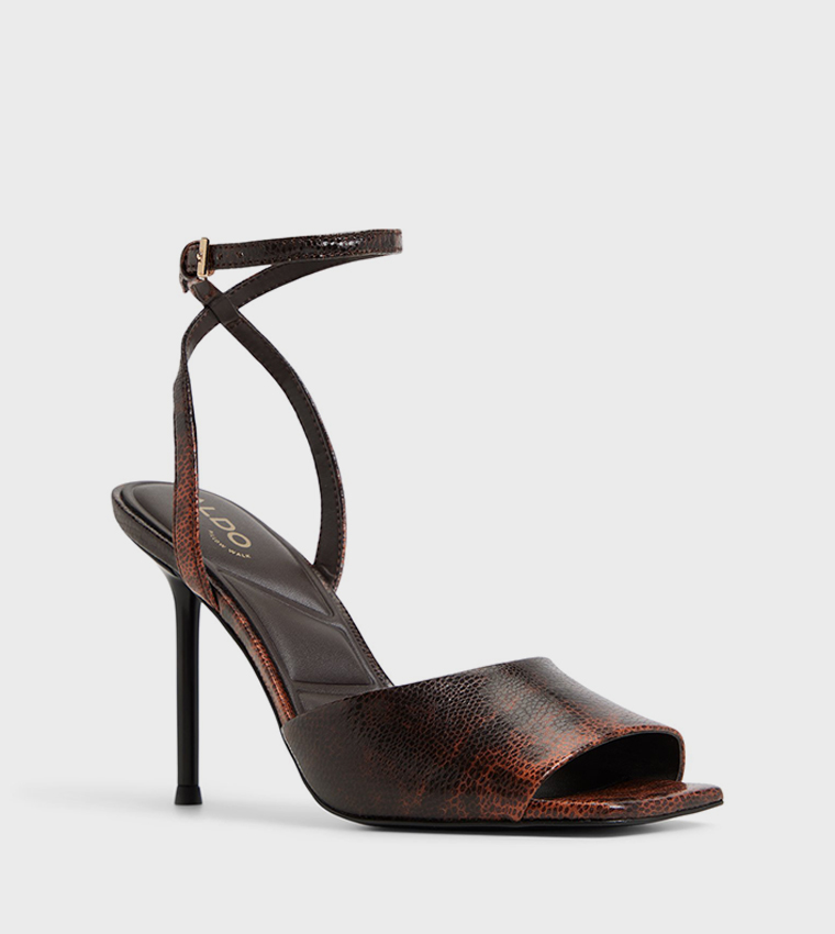 KAIASIEN Ankle Strap Stiletto Heel Sandals