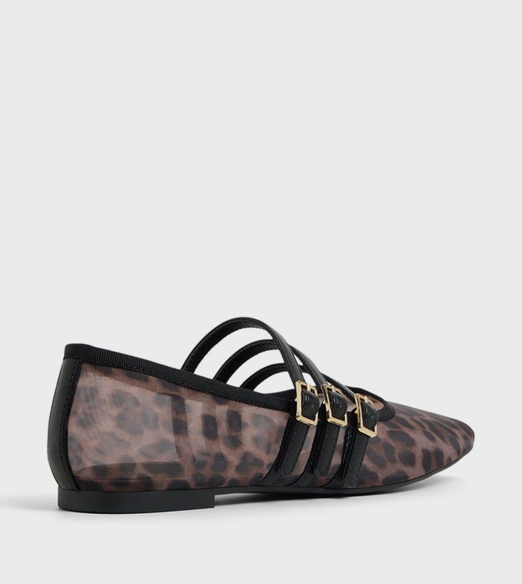 KAMELIE Animal Printed Mary Janes