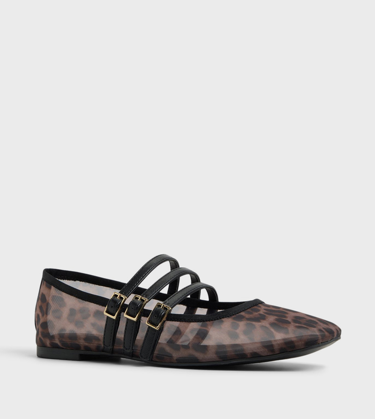 KAMELIE Animal Printed Mary Janes