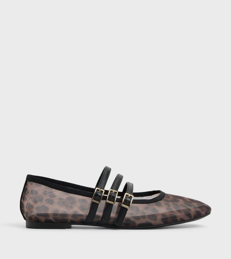 KAMELIE Animal Printed Mary Janes