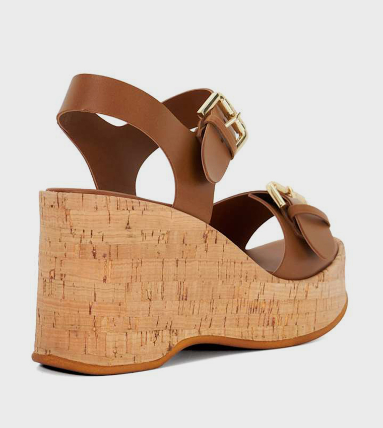KAMIA Open Toe Wedge Sandals