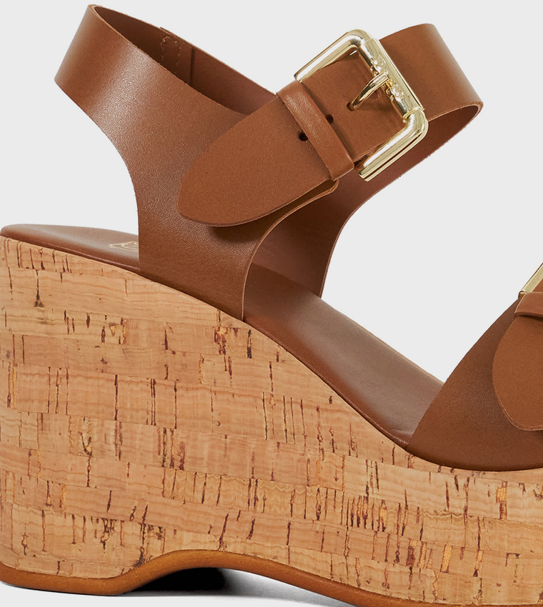 KAMIA Open Toe Wedge Sandals