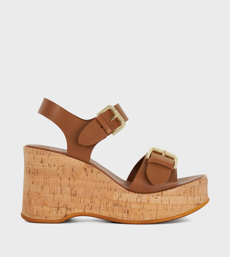 KAMIA Open Toe Wedge Sandals