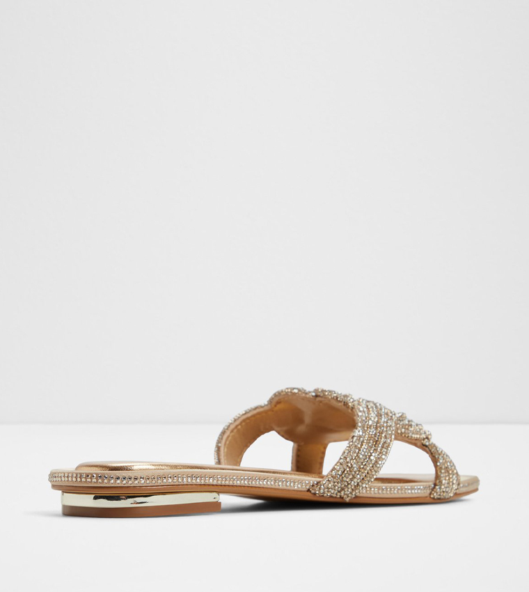 KARLINA Embellished Flat Sandals