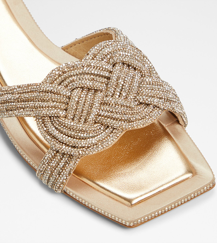 KARLINA Embellished Flat Sandals