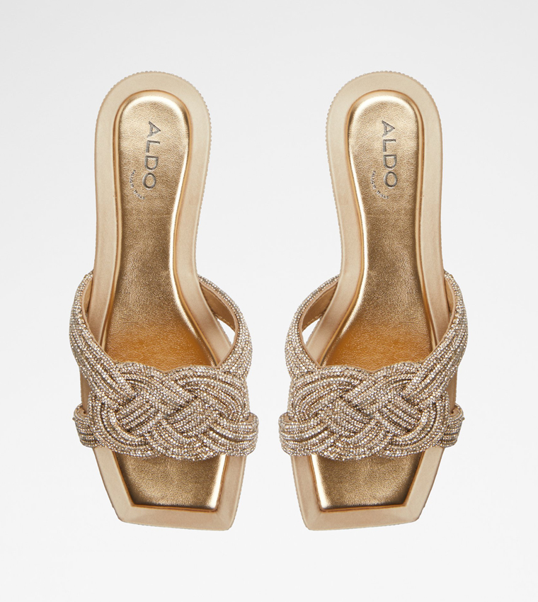 KARLINA Embellished Flat Sandals