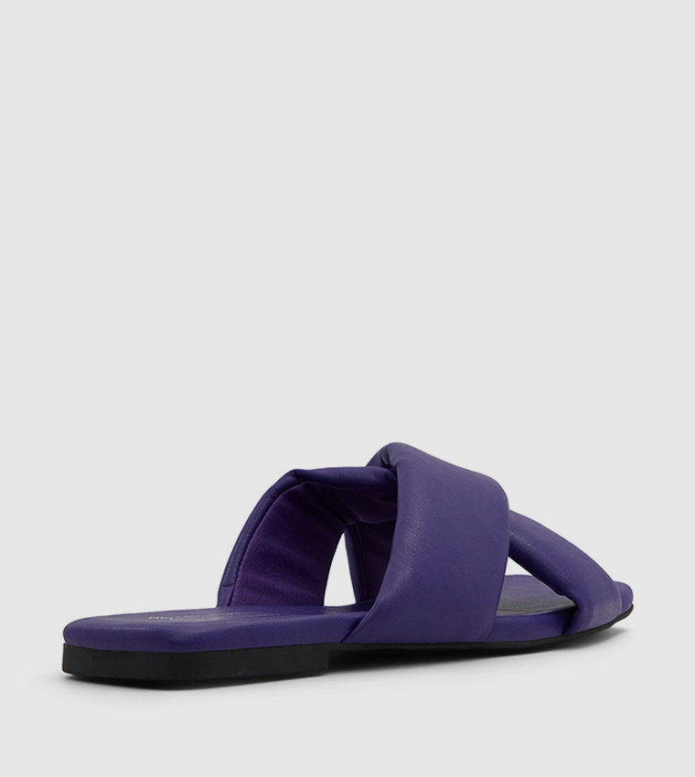 Buy Call It Spring KASIA Cross Band Open Toe Flat Sandals In Purple 6thStreet UAE