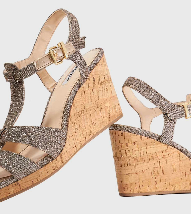 KASTRO Embellished Wedge Sandals