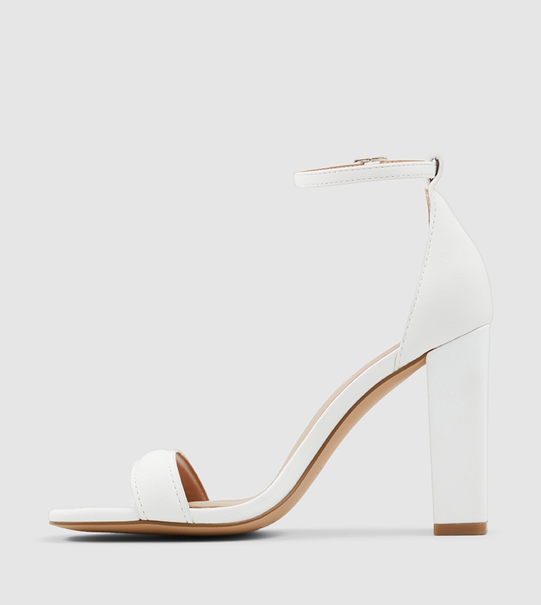 Buy Call It Spring Katarina Block Heel Sandal In White | 6thStreet UAE