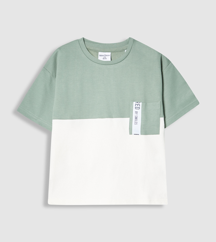 Color Block T-Shirt and Shorts Set