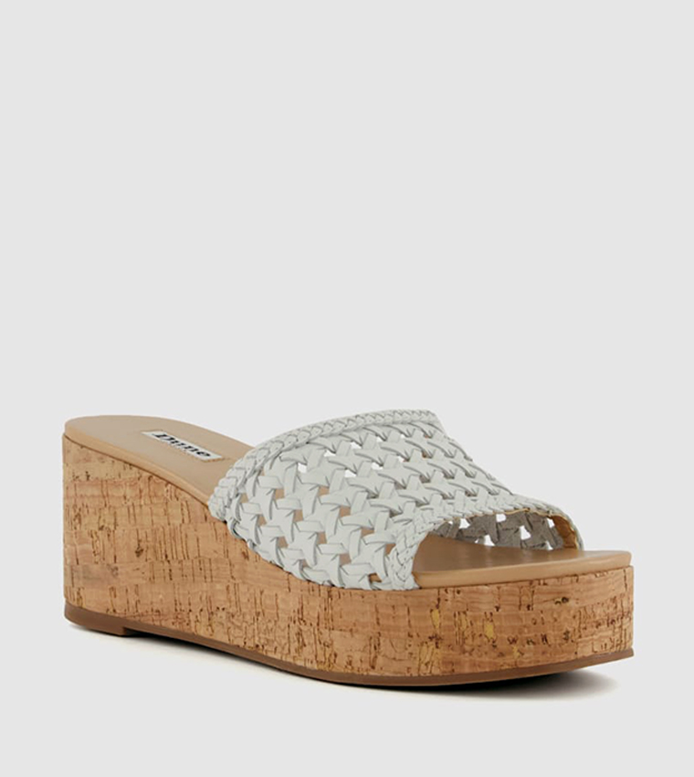 Dune white wedge sandals best sale