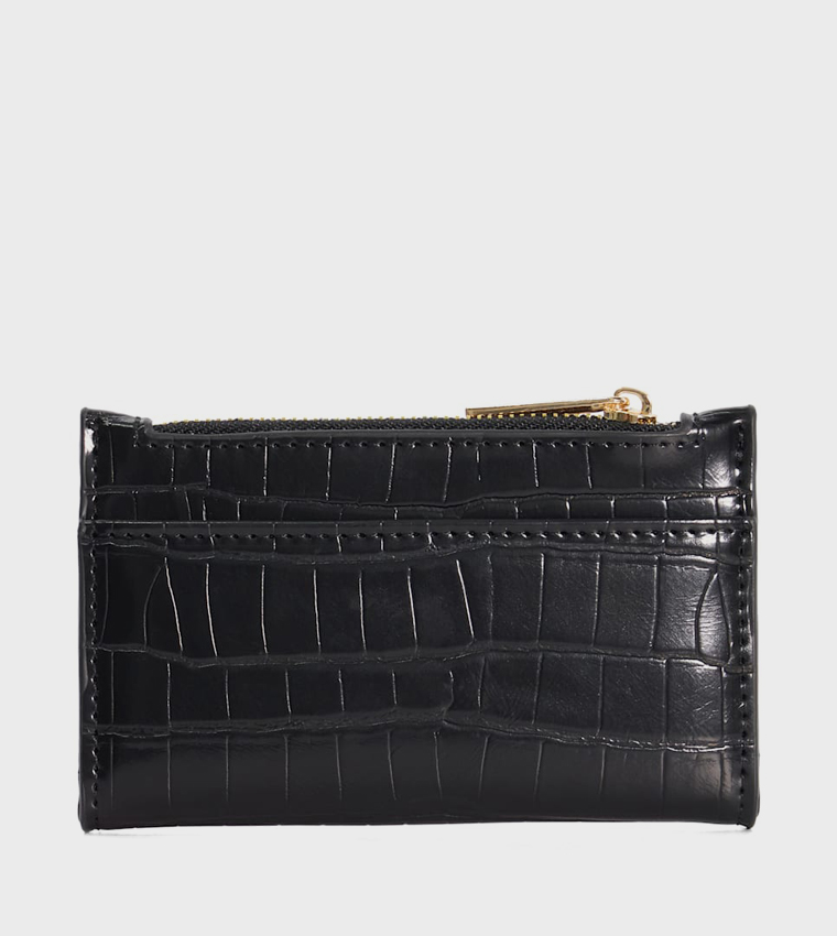 KATRICE Croc Textured Card Holder